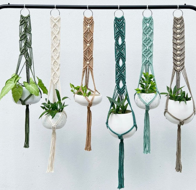 Boho Hangers - Set of Macramé Plant Hangers