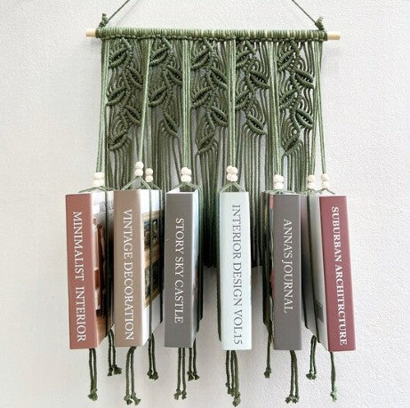 Book Hammock - Boho Hanging Storage Rack